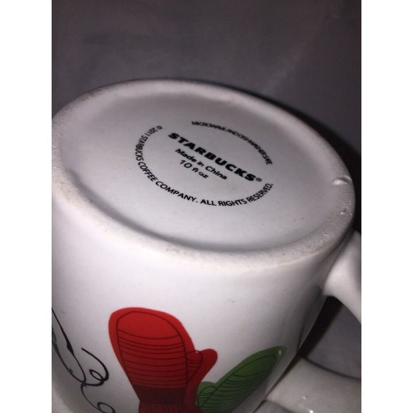 Starbucks 2011 Large Christmas Coffee Mug 10 oz - Picture 6 of 6